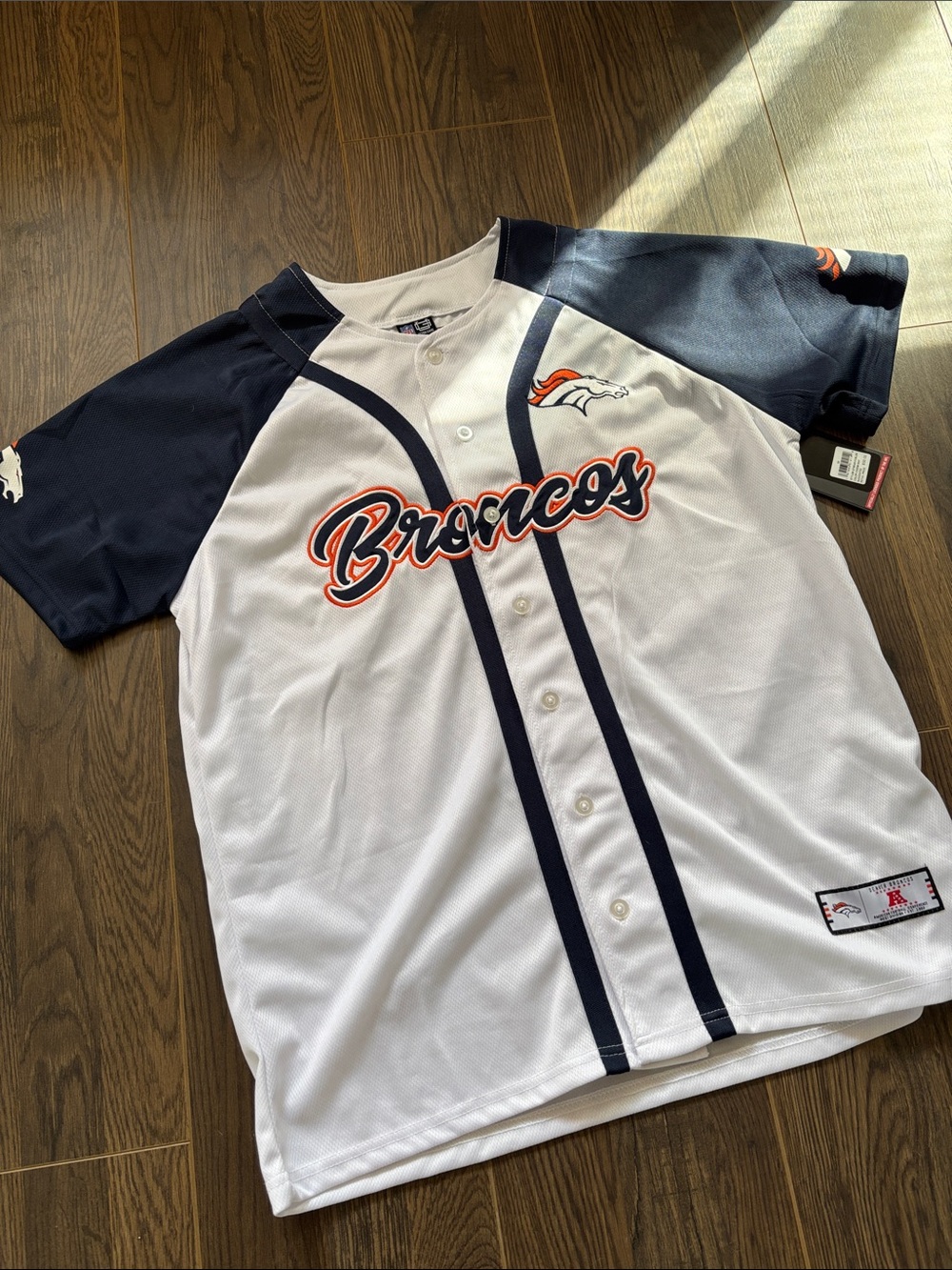 Brand New Ultra Game Denver Broncos Baseball Jersey